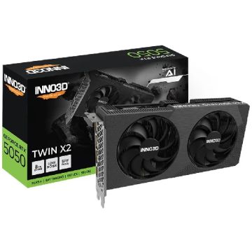 INNO3D GeForce RTX 5050 TWIN X2 8GB Video Card - N50502-08D6-174071N