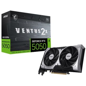 MSI GeForce RTX 5050 Ventus 2X OC 8GB Graphics Card - G5050-8V2C