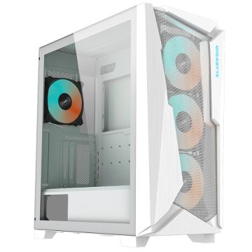 Gigabyte C301 GLASS Tempered Glass Mesh RGB Mid-Tower E-ATX Case White