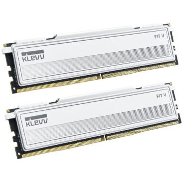 KLEVV FIT V 32GB (2x 16GB) DDR5 6000MHz C28 Desktop Memory - White