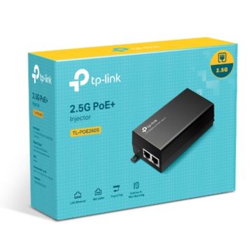 TP-Link TL-POE260S 2.5G PoE+ Injector supplies up to 30 W