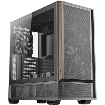 Antec P30 Air Mid Tower Case with 5 Fans Black with Timber Accent