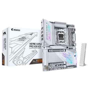 Gigabyte X870E Aorus Pro X3D Ice Motherboard - X870E-AORUS-PRO-X3D-ICE