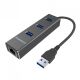 Simplecom CHN410 3 Port USB 3.0 HUB with Gigabit Ethernet Adapter 1000Mbps for PC MAC