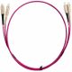 2m Fibre Optic SC-SC Multi-Mode Duplex Patch Lead Samon Pink